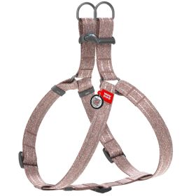 Re Cotton Dog Harness Eco Friendly for Small Dogs Medium Large Dogs Reflective Dog Harness with Adjustable Size for Male Female Dogs Brown Color
